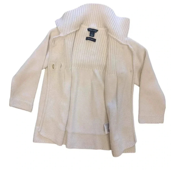 Tommy Hilfiger Wool Blend Knit Cream Cardigan Sweater Size 3T - Picture 3 of 8